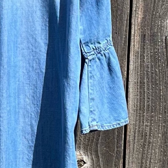 Cloth & Stone blue tencel sheath dress size LP - Picture 12 of 17